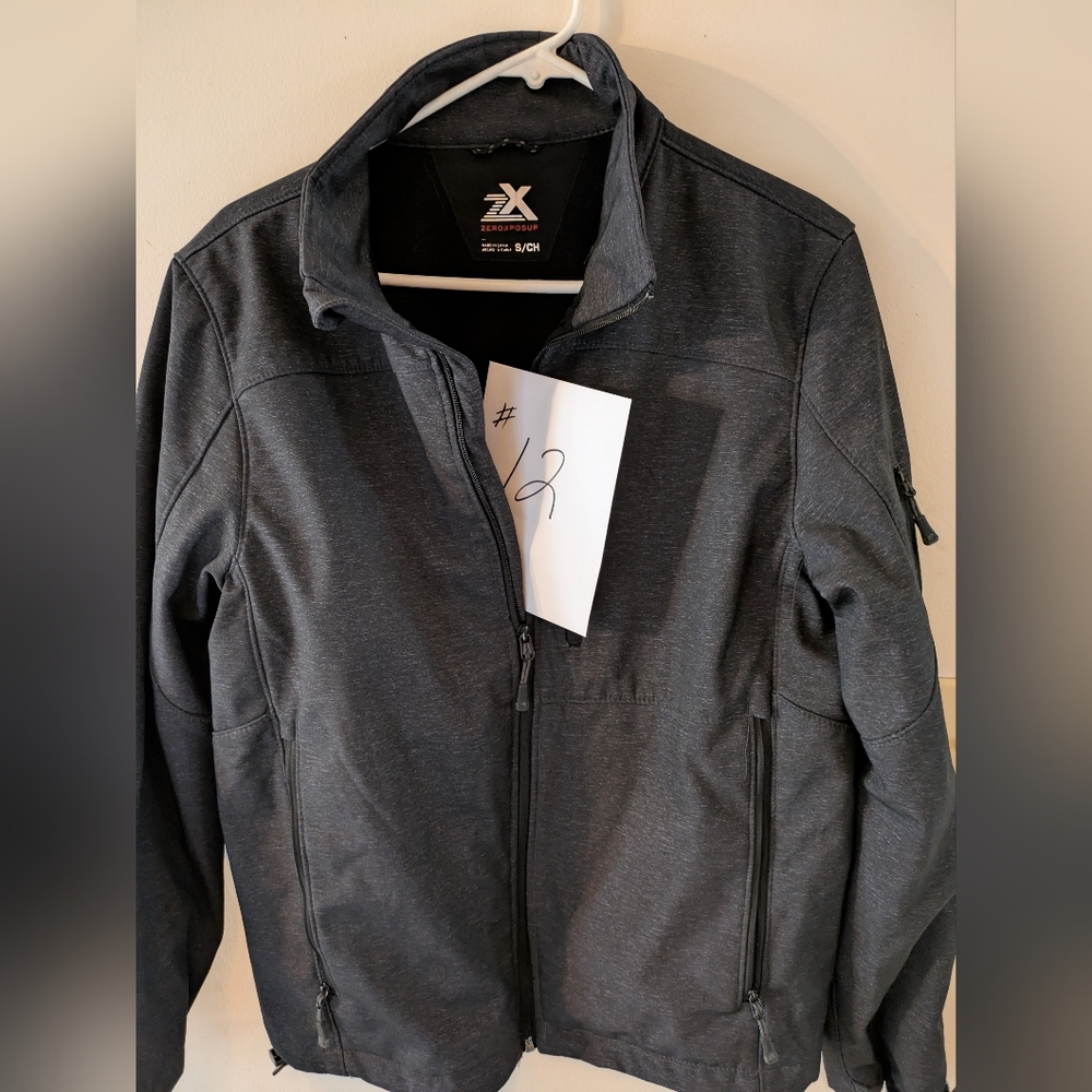 #12 ZeroXposur Unisex Charcoal Full-Zip Jacket - Picture 1 of 7